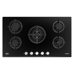 DLC G5811GCP - 5 Burners - Built-In Gas Cooker - Glass Black