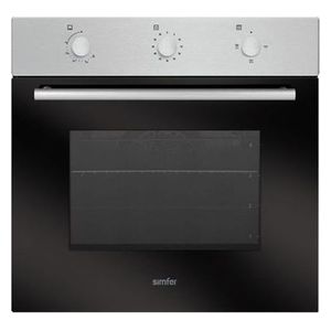 فرن داخلي غازي سمفر - 64لتر - B6002ZGRM - ستانلس ستيل