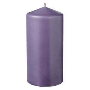  شمعة ايكيا غير معطرة, 14 سم - بنفسجي 