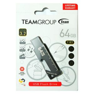  فلاش ميموري تيم كروب TT183364GF01 USB 3.2 - اسود - 64كيكابايت 