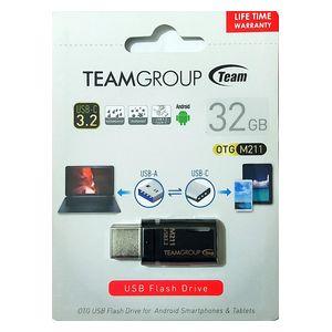  فلاش ميموري تيم كروب TM211332GB01 USB-C 3.2 - اسود - 32كيكابايت 