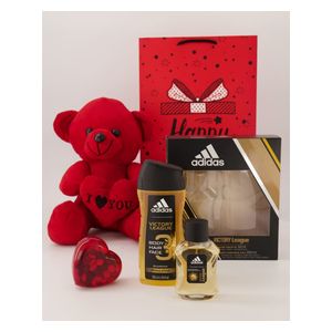  مجموعة فيكتوريا ليغ من اديداس للرجال - او دي تواليت, 250 مل - مع هدايا مجانية 