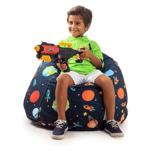  كرسي اريكة سمسم للاطفال بين باج من بولي وفن - نيلي 