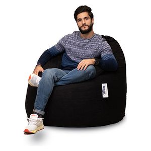  كرسي اريكة ويلو بين باج من السابيا - اسود 