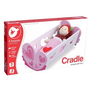  لعبة طفل سرير دمية كلاسيك ورلد - وردي 