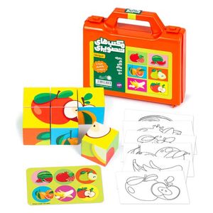  لعبة اطفال مكعبات صور فاكهة بافرزندان 