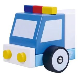  لعبة اطفال سيارة اسعاف خشبية توكي توي - ازرق 