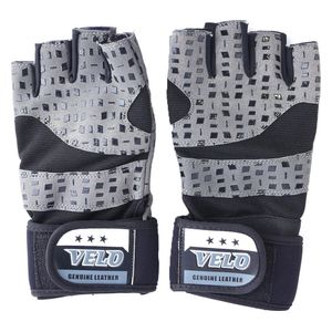  زوج قفازات رفع اثقال فيلو - رمادي 