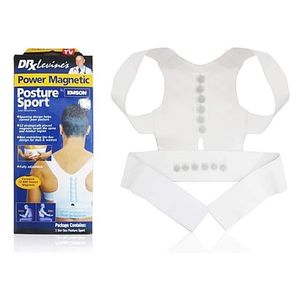  حزام مصحح بور ماكناتيك لاستقامة الظهر دكتور ليفينيس, ابيض 