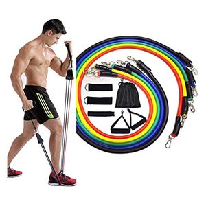  مجموعة حبال مقاومة رياضية - 5 قطع - متعدد الالوان 