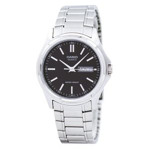  Casio Watch MTP-1239D-1ADF For Men - Analog Display, Stainless Steel Band - Silver 