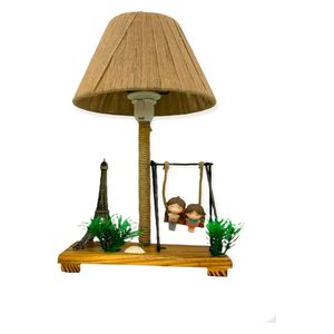  مصباح منضدي للزينة - خشبي 