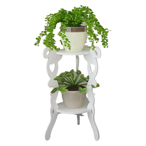  حامل نباتات - ابيض 