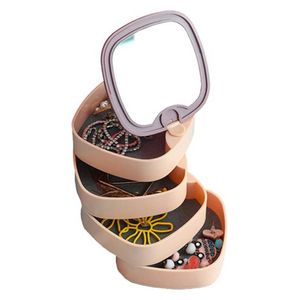  layer Rotatable Storage Case - Pink 