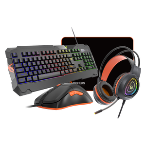  لوحة مفاتيح و ماوس و وسادة ماوس مع سماعة اذن ميشن - C505 