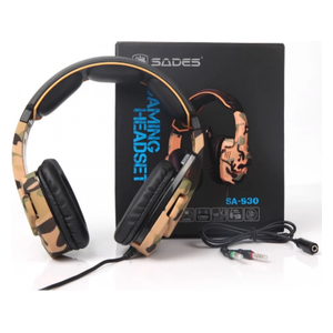  سماعة على الاذن ساديس - SA-930 - ذهبي 