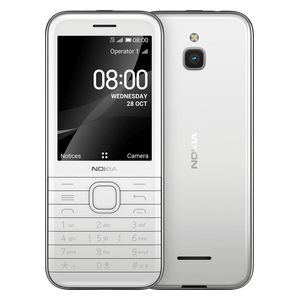  نوكيا nokia80004G - دبل سيم - 4كيكابايت - ابيض 