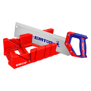 Emtop EHASMB3001 - Mitre Box And Back Saw Set