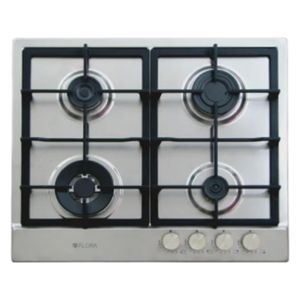  طباخ داخلي غازي فلورا - CTSF_W64X - سلفر - 4 مشاعل 