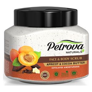  Petrova Naturals With Apricot And Cocoa Butter Body Scrub, 500ml 