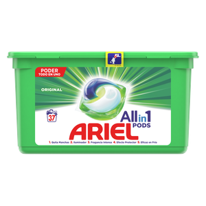 Ariel Bio 3-in-1 Pods Washing Capsules - 37 Piece 