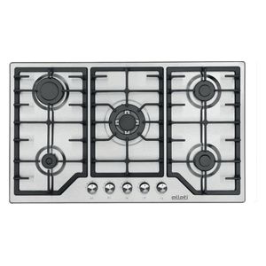  elleti 91480L - 5 Burners - Built-In Gas Cooker - Stainless Steel 