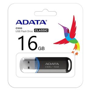  فلاش ميموري اي داتا AC906-16G-RBK - اسود - 16كيكابايت 