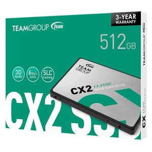  SSD هارد داخلي تيم غروب TG-SSD-CX2-5-512 2.5" - اخضر - 512كيكابايت 