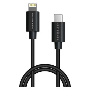 Powerology P3BCLBK - Cable USB-C To IPhone - 3 m