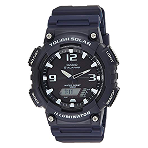  Casio Watch AQS810W2A2VDF For Men - Analog Display, Silicone Band - Blue 