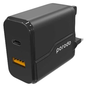 شاحن بورودو - PD-18PDUK-BK - اسود