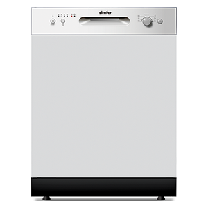 غسالة صحون سمفر - 12 سيت - BM1207 - ابيض