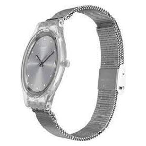  ساعة سواتج للرجال SS07S103 - عرض بعقارب, سوار من المطاط - اخضر 