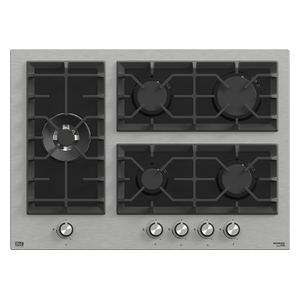 DLC F-SG570-131 - 5 Burners - Built-In Gas Cooker - Silver