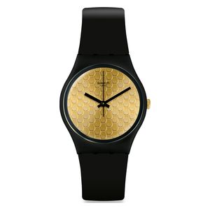  Casio Watch GB323 For Unisex - Analog Display, Silicone Band - Black 