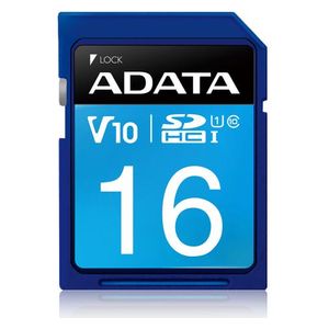 ميموري اي داتا Premier Memory Card SDA 3.0 - ازرق - 16كيكابايت