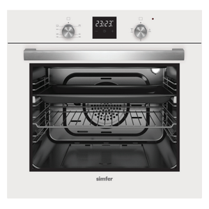 فرن داخلي غازي سمفر - B6502UGRBB - ابيض