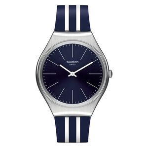  Swatch Watch SYXS106 For Unisex - Analog Display, Silicone Band - Blue 