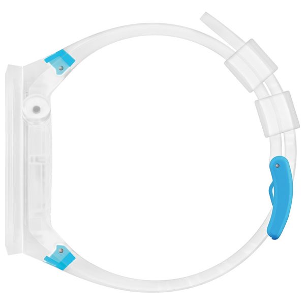  ساعة سواتج للجنسين SO27E105 - عرض بعقارب, سوار من السيليكون - زجاجي 