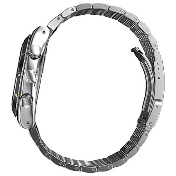  ساعة سواتج للرجال YVS457G - عرض بعقارب, سوار من ستانلس ستيل - رمادي 