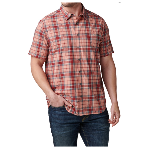 قميص 5.11 تاكتيكال للرجال - احمر