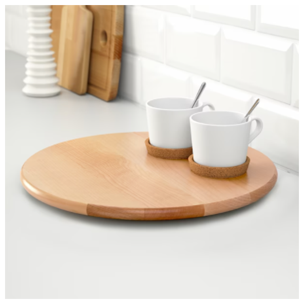  صينية تقديم ايكيا - 39 سم - خشبي 