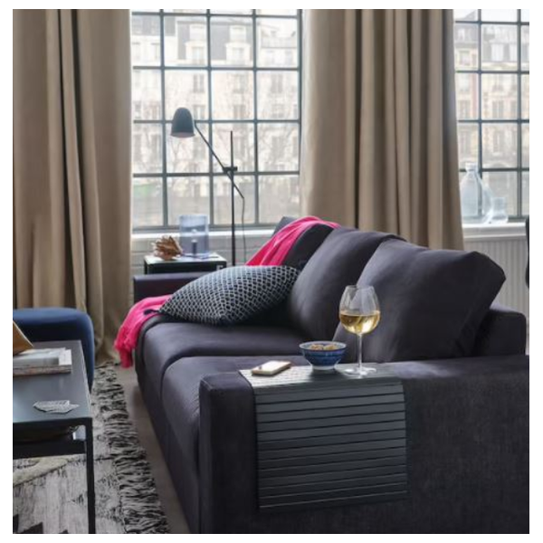  صينية مسند ذراع بتولا ايكيا - اسود 