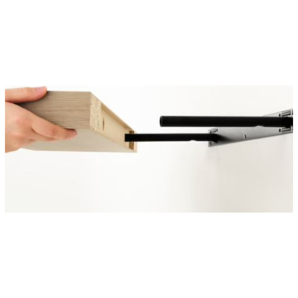  رف حائط ايكيا, 110X26 سم - بني 