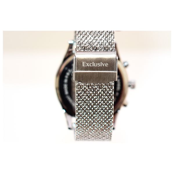  ساعة دانيل كلاين للرجال DK12222W - عرض بعقارب, سوار من المعدن - ستانلس ستيل 