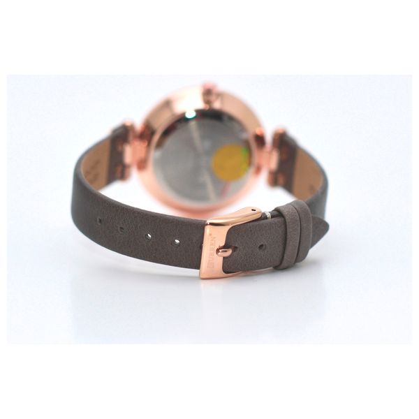  ساعة كورين للنساء C9056L-S - عرض بعقارب, سوار من جلد - رمادي 