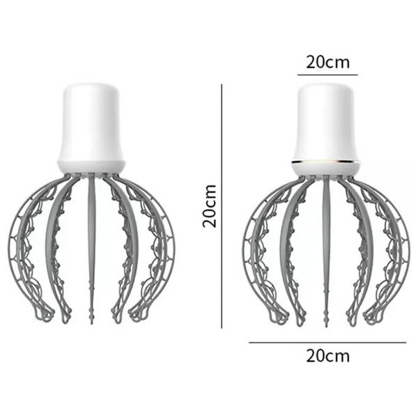  اداة تدليك فروة الرأس - ابيض 