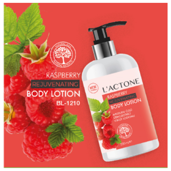  L'ACTONE Raspberry Extract Body Lotion, 250ml 