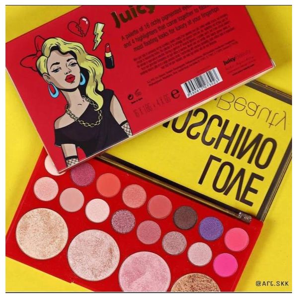  Juicy Beauty Love Moschino Eyeshadow Palette, Multicolor 