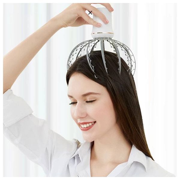  اداة تدليك فروة الرأس - ابيض 